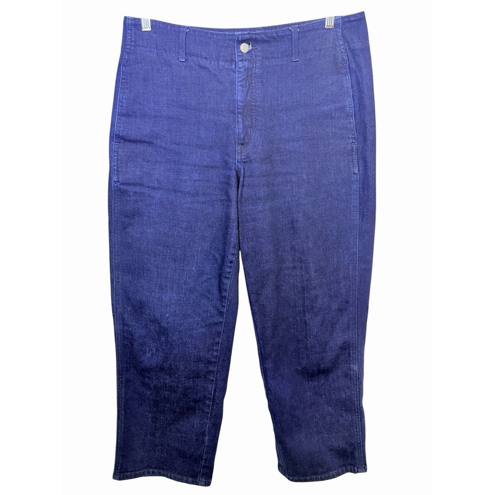 Banana Republic High Rise‎ Straight Weekend Rinse Jeans Dark Wash 31/12 Capsule